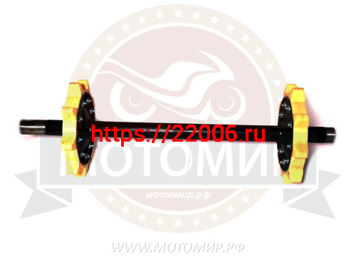 Вал ведущий мотобусировщика (со звездочками) 500мм НАБОР фото 2