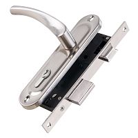 Замок Punto (Пунто) цилиндровый в комплекте с ручкой LOCKSET16.CRONA.4070-1 (KIT P16 4070 CRONA) SN мат.никель