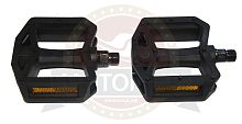 Педали Вело пластик, платформа 119х100мм, ось 9/16", черные (VP-151)