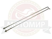 Тяга заднего тормоза Аякс в сборе с пружиной и гайкой НО