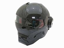 Мотошлем закрытый MASEI 610 черный (M)