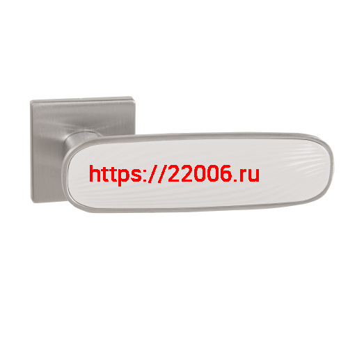 Ручка Punto (Пунто) раздельная K.EST.Q52.SHADE SSC/WH-16 сатинированный хром/белый