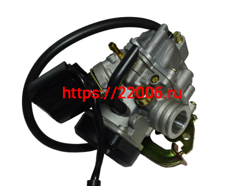 Карбюратор 4х такт. GY6-80 (заслонка d18 мм) (пришел как  10605) фото 4