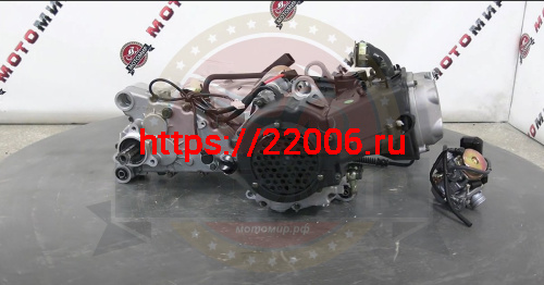 Двигатель Stels Капитан150 4х т. 150 см3 157QMJ (GY6-150) моноблок с редуктором в сборе, масл.охлажд