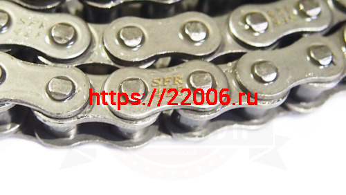 Цепь SFR (428) SFR -128 зв. (Муравей, Тула, VIRUS250, аналог ПР 12.7-18,2)  цветная коробочка фото 3