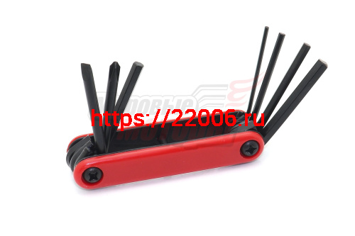 Набор шестигранников (Набор шестигранников 2,3,4,5,6 мм.+ 2 отвёртки)