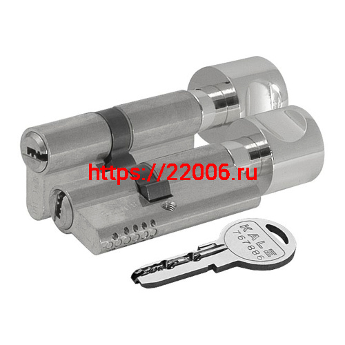 Цилиндровый механизм Kale kilit (Кале килит) с вертушкой 164 OBS SCE/115 (40+10+65) mm никель 5 кл. фото 3