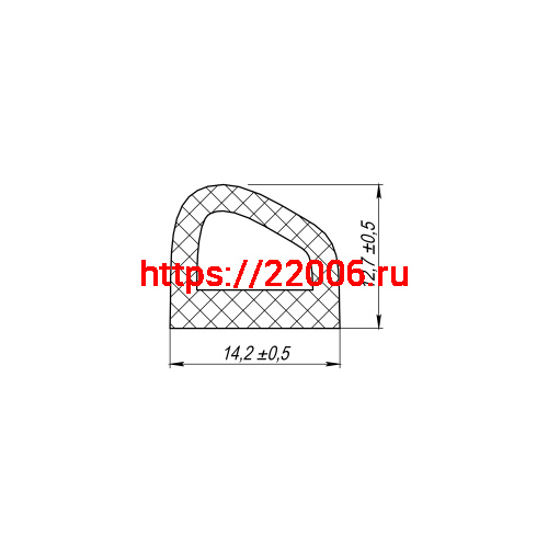 Уплотнитель Fuaro (Фуаро) самоклеящийся ADH/D-14,2x12,7mm (127), BLACK черный 120 m фото 3