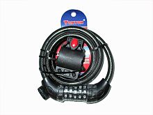 Велозамок трос d 12*1200мм кодовый