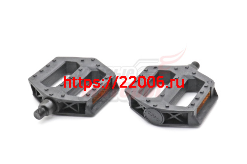 Педали пластик. 109-86мм "Neco" ось 1/2" с отражателями (WP401)