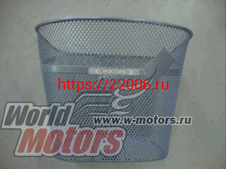 Корзина передняя с крепежом СЕРАЯ Корзина передняя с крепежом СЕРАЯ