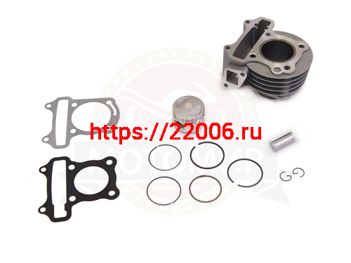 Цилиндр в сборе с поршнем 4-х такт. скутер (63см3) 44,00 мм (цилиндр+поршень+палец+кольца) ВАНЧАНГ Цилиндр в сборе с поршнем 4-х такт. скутер (63см3) 44,00 мм (цилиндр+поршень+палец+кольца) ВАНЧАНГ