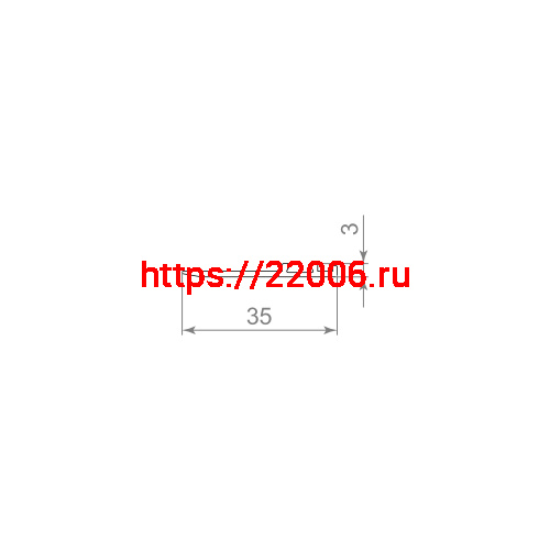 Карниз Armadillo (Армадилло) горизонтальный SLD.Scope 35/3/3200 rail BL (3,2 м) фото 2