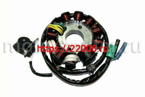 Статор генератора 152QMI,157QMJ 125/150сс 11 катушек ТММР Статор генератора 152QMI,157QMJ 125/150сс 11 катушек ТММР