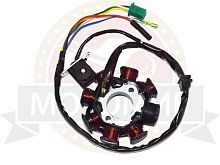 Зажигание голое (без маховика) (статор 7+1 катушек) (052QMI0-0601100F0) (НАБОР)