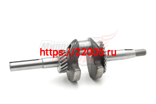 Коленвал 152F,154F (вылет 25 мм d17+50 мм d15, общая длина 223 мм,для двигателей с ц/б регулятором)