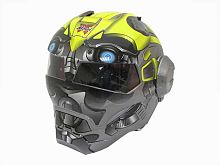 Мотошлем закрытый MASEI 610 Bumblebee желтый (L)