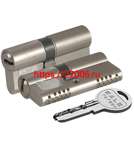 Цилиндровый Kale kilit (Кале килит) механизм 164 OBS SNE/105 (40+10+55) mm никель 5 кл. фото 3