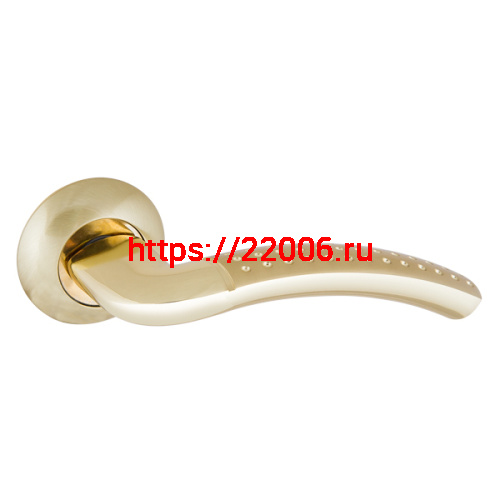 Ручка Punto (Пунто) раздельная R.TL54.LOGICA (LOGICA TL) 140mm SG/GP-4 матовое золото/золото