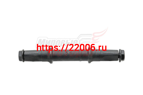 Ось каретки 127 мм forvard, СТЕЛС (квадрат под болт)(без чашек,тип 5S, 35 лев+52 центр+40 прав.)