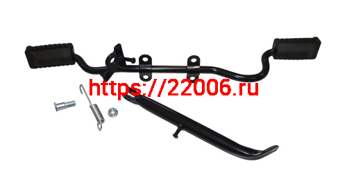 Подножка водителя центральная FORESTER STREET с подставкой боковой (с изгибом под глушит.) (НАБОР) Подножка водителя центральная FORESTER STREET с подставкой боковой (с изгибом под глушит.) (НАБОР)