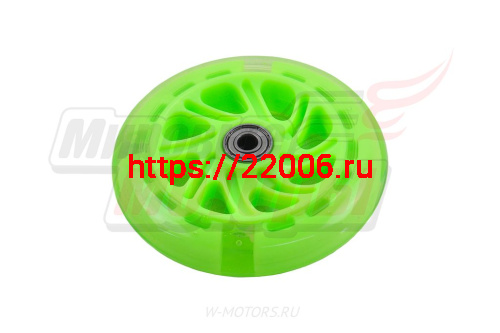 Колеса для самокатов 120*20мм (PU, цвета: синий, розовый, оранжевый, зеленый) (пара) фото 3 Колеса для самокатов 120*20мм (PU, цвета: синий, розовый, оранжевый, зеленый) (пара) фото 3