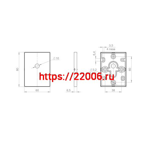 Накладка Fuaro (Фуаро) на шток цилиндра ESC.O.TRG/K.486 BL-24 чёрный (1шт.) фото 2