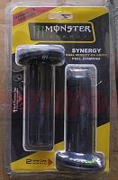 Ручки руля резиновые черные с надписью MONSTER 113*31*22